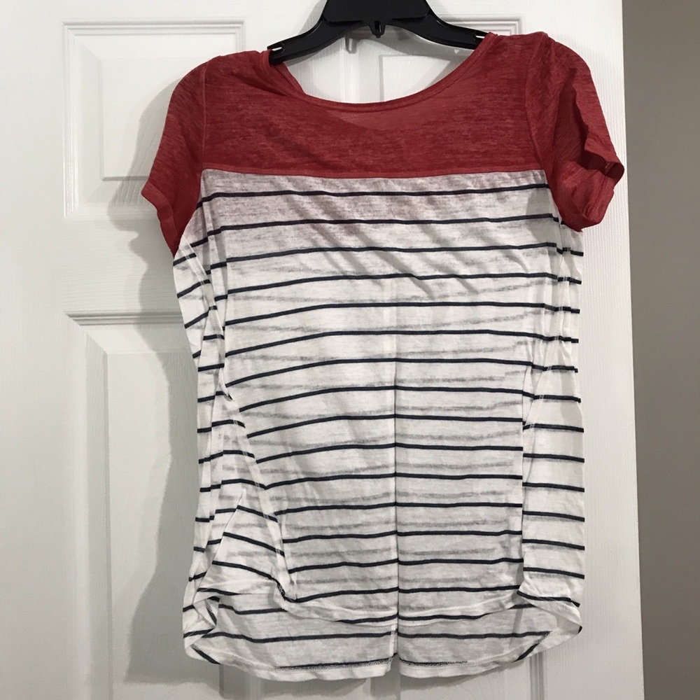 Solid stripe tee